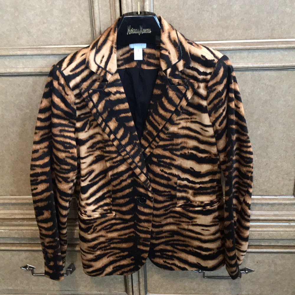 CHICO’S TIGER PRINT BLAZER